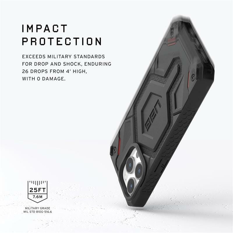 Чeхол-накладка Urban Armor Gear Monarch Pro Magsafe для Apple iPhone 15 Pro Kevlar Black (114221113940)