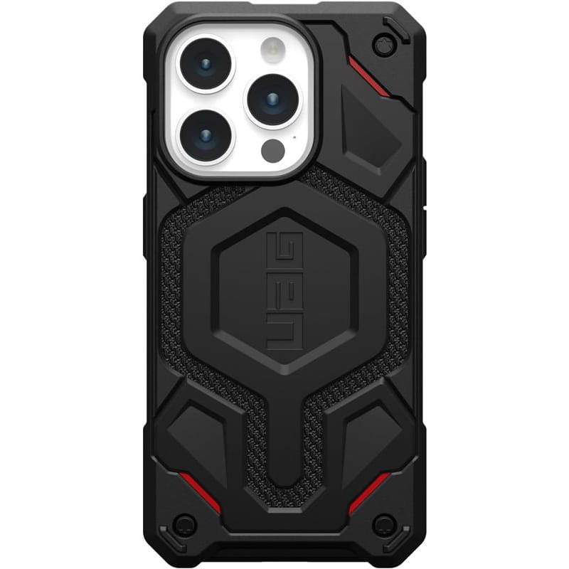 Чохол-накладка Urban Armor Gear Monarch Pro Magsafe для Apple iPhone 15 Pro Kevlar Black (114221113940)