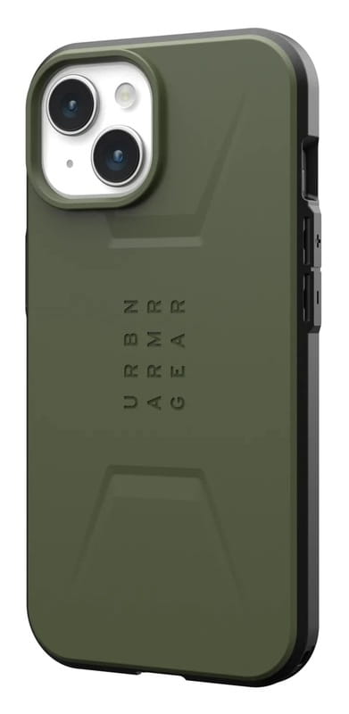 Чохол-накладка Urban Armor Gear Civilian Magsafe для Apple iPhone 15 Olive (114287117272)