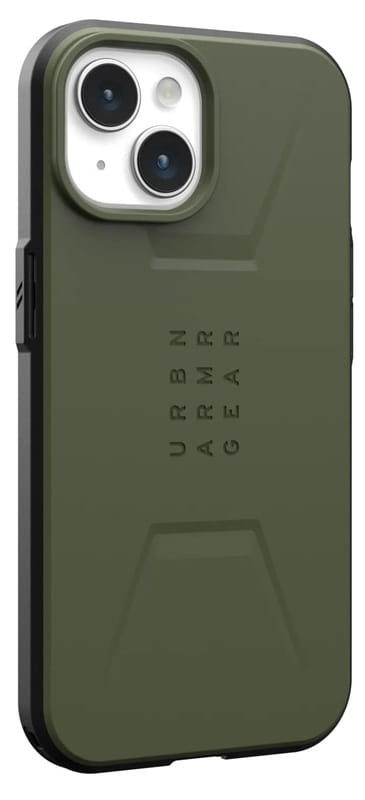 Чeхол-накладка Urban Armor Gear Civilian Magsafe для Apple iPhone 15 Olive (114287117272)