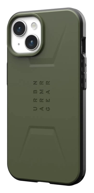 Чeхол-накладка Urban Armor Gear Civilian Magsafe для Apple iPhone 15 Olive (114287117272)
