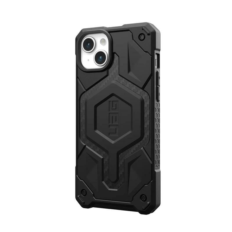 Чeхол-накладка Urban Armor Gear Monarch Pro Magsafe для Apple iPhone 15 Plus Carbon Fiber (114220114242)