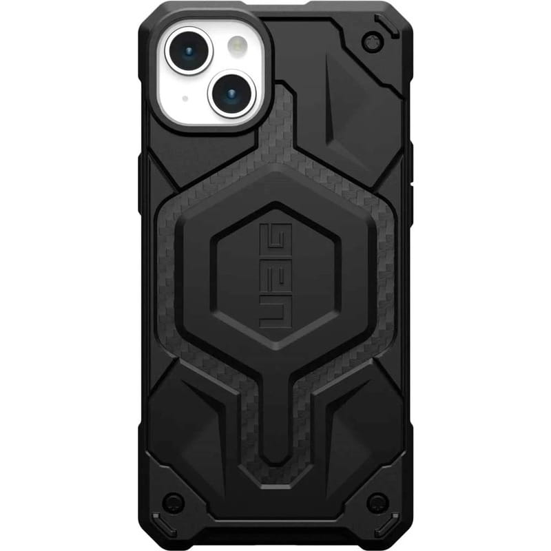 Чeхол-накладка Urban Armor Gear Monarch Pro Magsafe для Apple iPhone 15 Plus Carbon Fiber (114220114242)