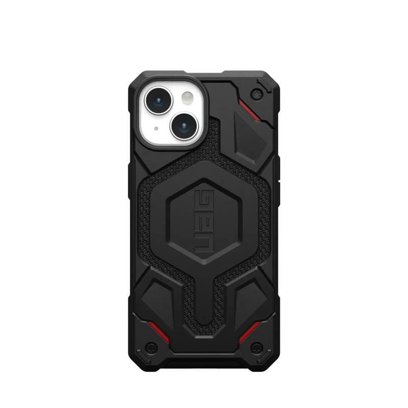 Чохол-накладка Urban Armor Gear Monarch Pro Magsafe для Apple iPhone 15 Kevlar Black (114219113940)