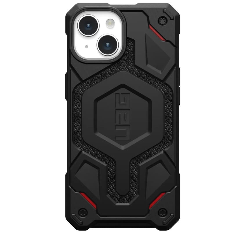 Чохол-накладка Urban Armor Gear Monarch Pro Magsafe для Apple iPhone 15 Kevlar Black (114219113940)