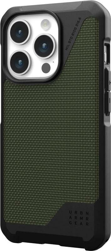 Чохол-накладка Urban Armor Gear Metropolis LT Magsafe для Apple iPhone 15 Pro Max Kevlar Olive (114297113972)