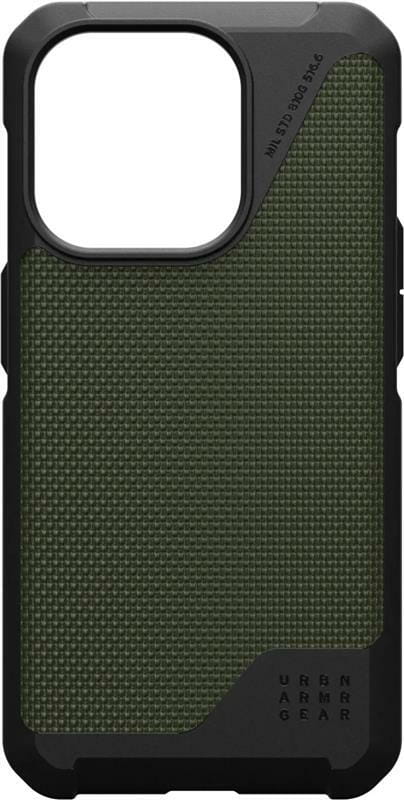 Чeхол-накладка Urban Armor Gear Metropolis LT Magsafe для Apple iPhone 15 Pro Max Kevlar Olive (114297113972)