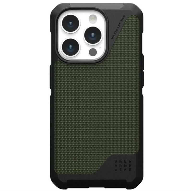 Чeхол-накладка Urban Armor Gear Metropolis LT Magsafe для Apple iPhone 15 Pro Max Kevlar Olive (114297113972)