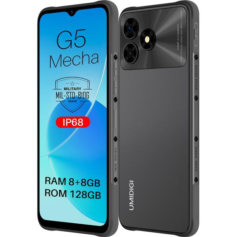 Смартфон Umidigi G5 Mecha (RP08) 8/128GB Dual Sim Grey (6973553523019)