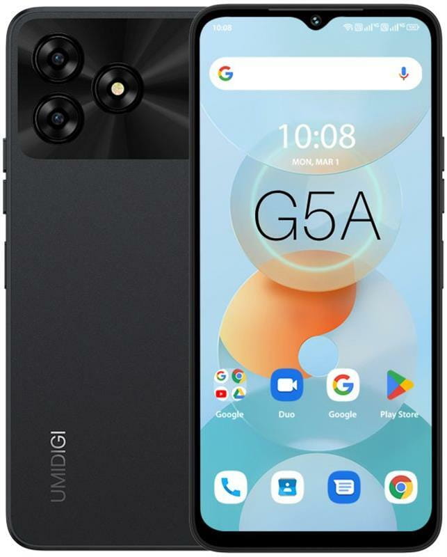 Смартфон Umidigi G5A (MP38) 4/64GB Dual Sim Black (6973553523262)