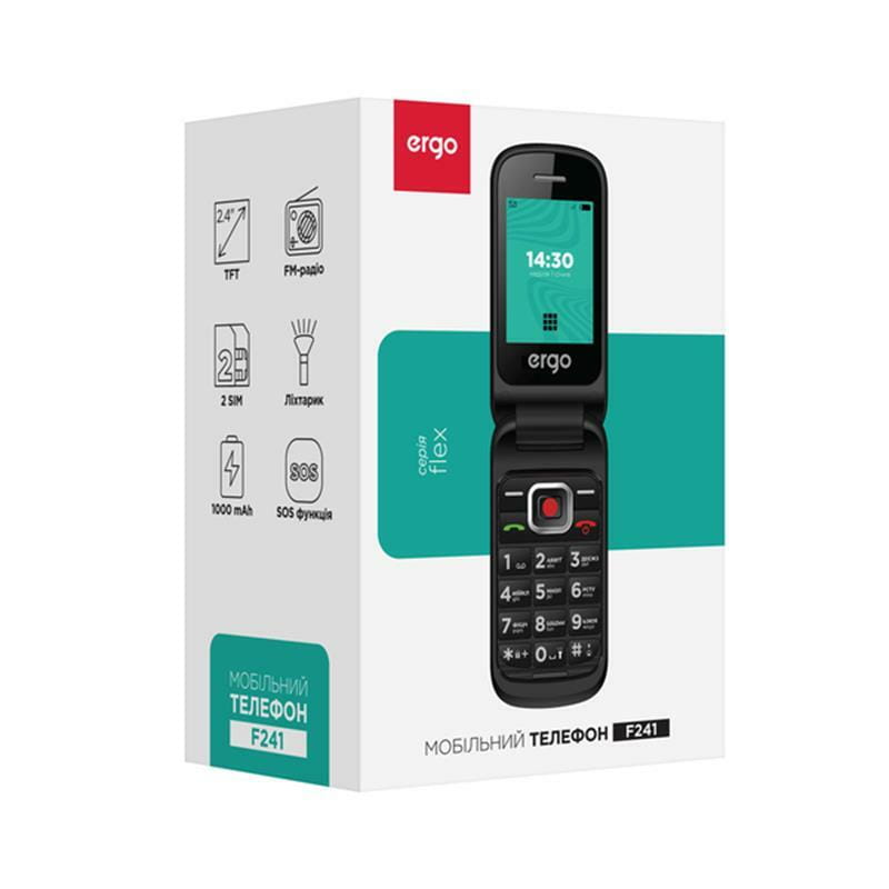 Мобильный телефон Ergo F241 Dual Sim Red