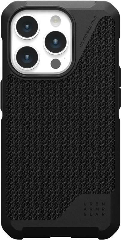 Чeхол-накладка Urban Armor Gear Metropolis LT Magsafe для Apple iPhone 15 Pro Kevlar Black (114277113940)