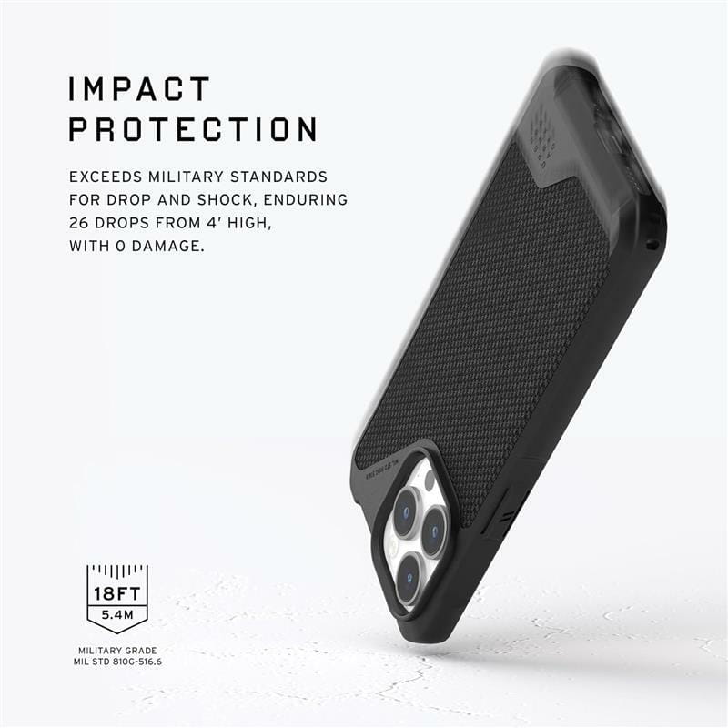 Чeхол-накладка Urban Armor Gear Metropolis LT Magsafe для Apple iPhone 15 Pro Kevlar Black (114277113940)