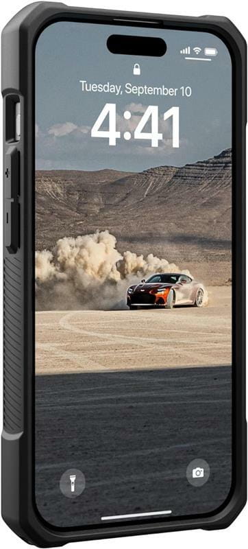 Чохол-накладка Urban Armor Gear Monarch для Apple iPhone 15 Pro Kevlar Black (114278113940)