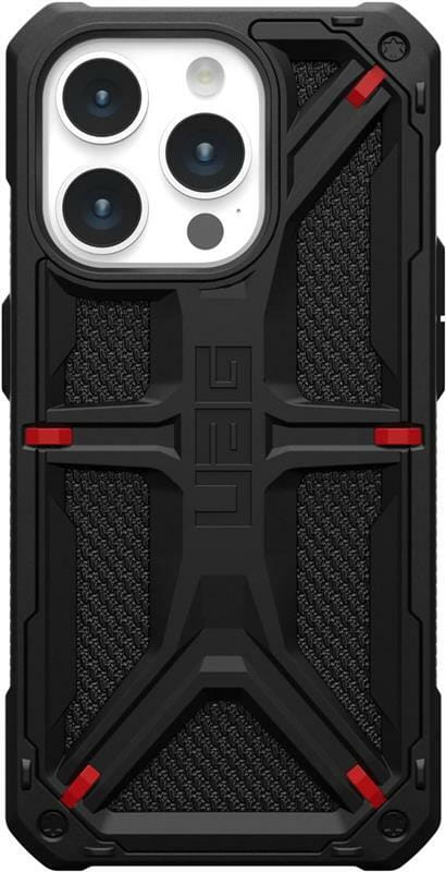 Чeхол-накладка Urban Armor Gear Monarch для Apple iPhone 15 Pro Kevlar Black (114278113940)