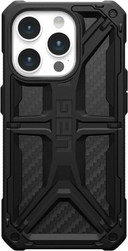 Чохол-накладка Urban Armor Gear Monarch до Apple iPhone 15 Pro Carbon Fiber (114278114242)