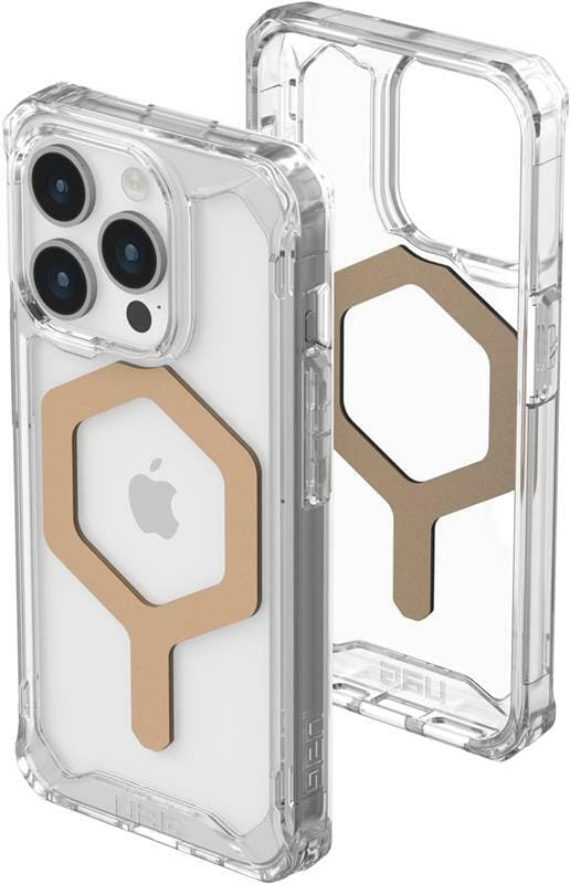 Чeхол-накладка Urban Armor Gear Plyo Magsafe для Apple iPhone 15 Pro Ice/Gold (114286114381)