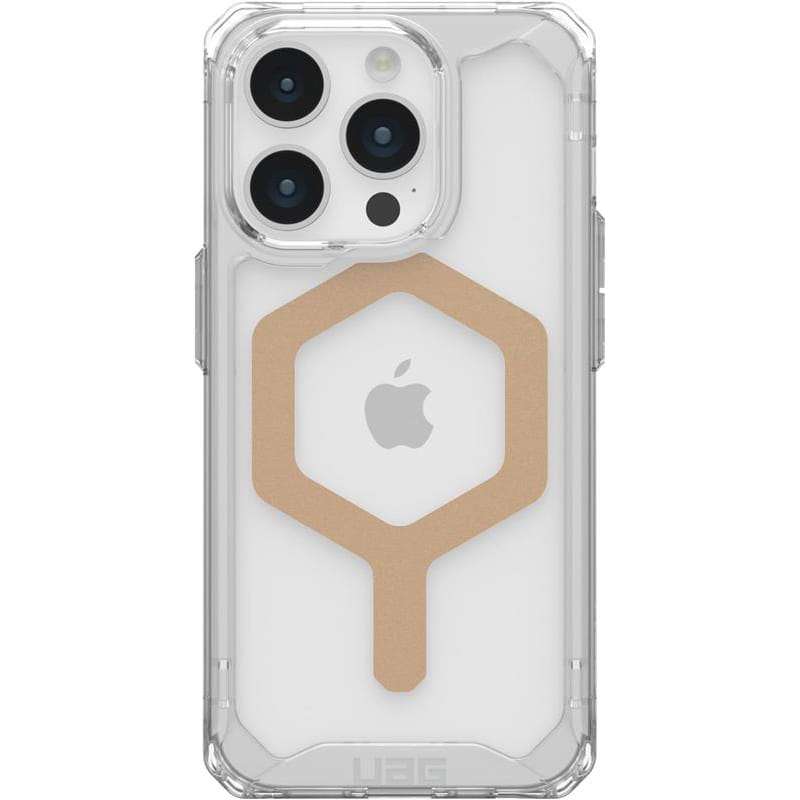 Чeхол-накладка Urban Armor Gear Plyo Magsafe для Apple iPhone 15 Pro Ice/Gold (114286114381)