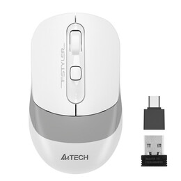 Миша бездротова A4Tech Fstyler FG10CS Air Grayish White