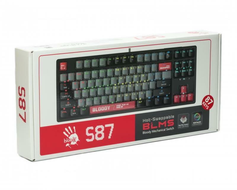 Клавиатура Bloody S87 Energy Red