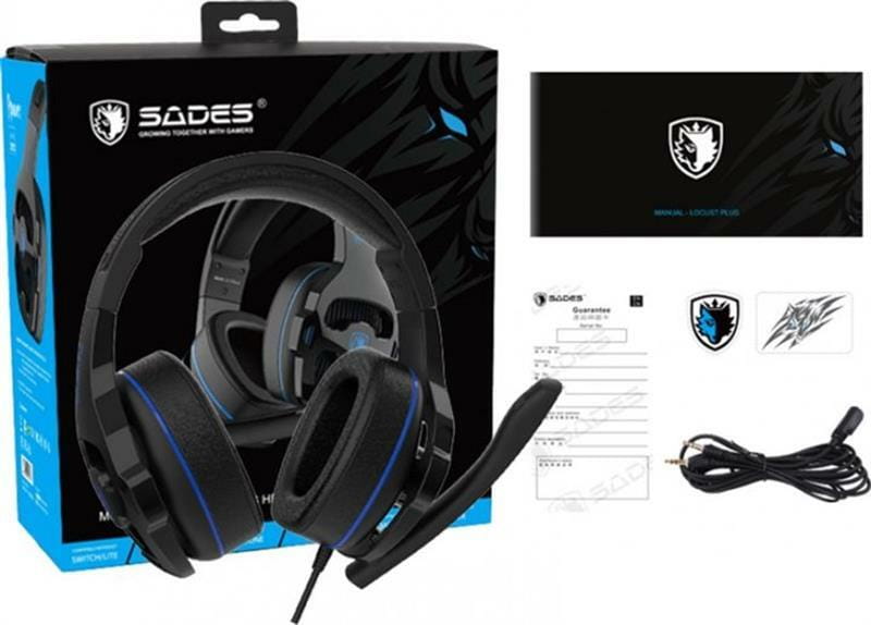 Гарнитура Sades SA-726 Ppower Black/Blue (sa726blj)