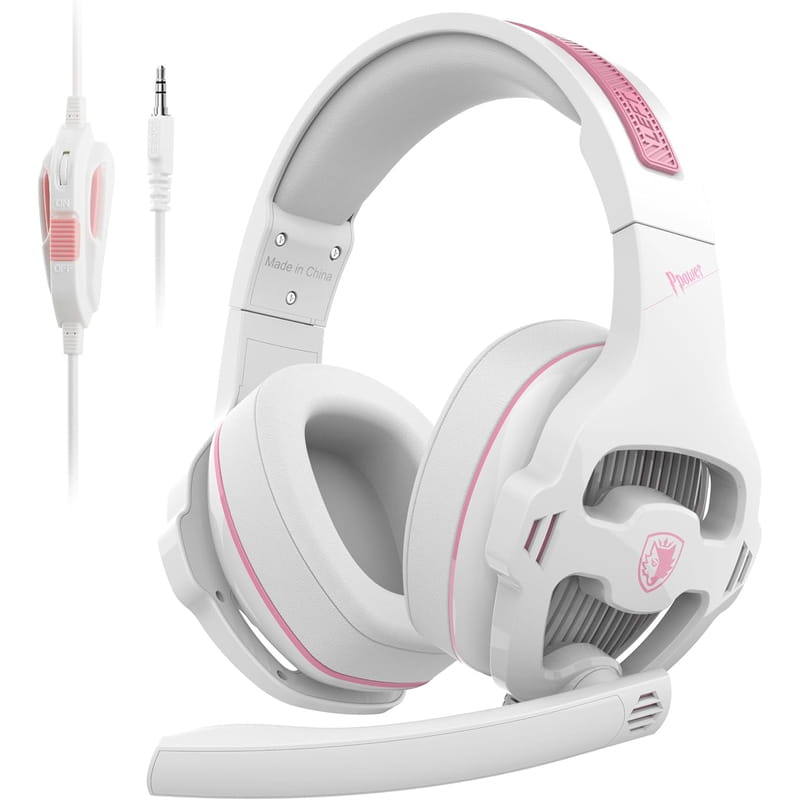 Гарнітура Sades SA-726 Ppower White/Pink (sa726wpj)