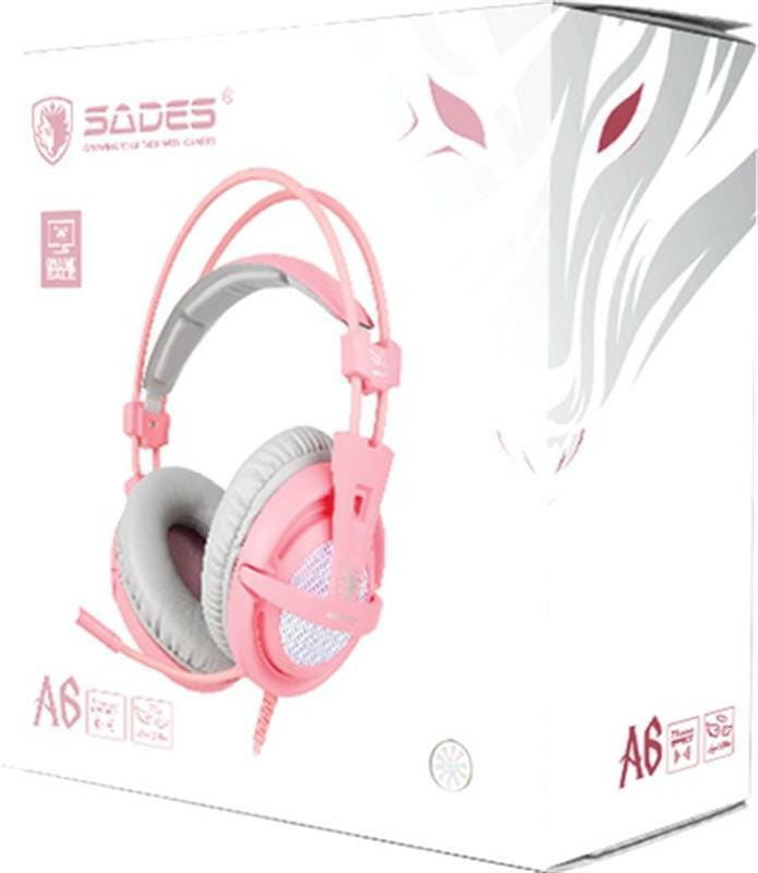 Гарнитура Sades A6 Pink (saa6pku)