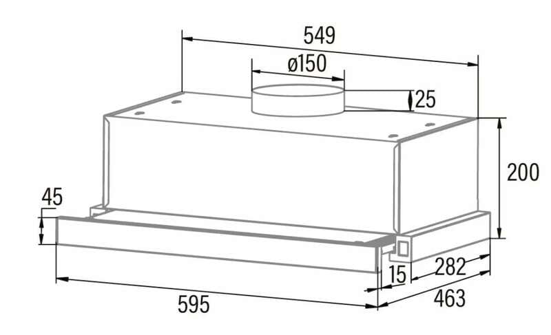 Вытяжка Cata TFB-5160 BK