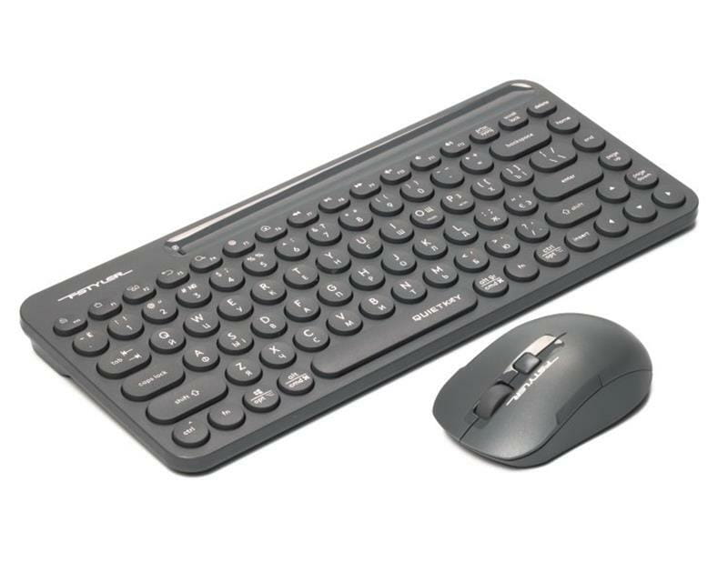 Комплект (клавіатура, мишка) бездротовий A4Tech Fstyler FG3200 Air Grey