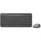 Фото - Комплект (клавіатура, мишка) бездротовий A4Tech Fstyler FG3200 Air Grey | click.ua