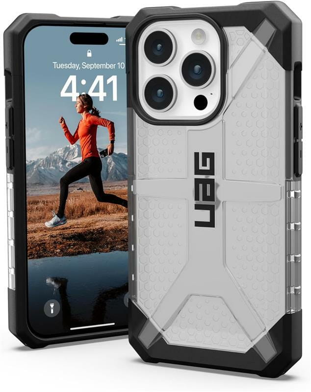 Чeхол-накладка Urban Armor Gear Plasma для Apple iPhone 15 Pro Ice (114284114343)