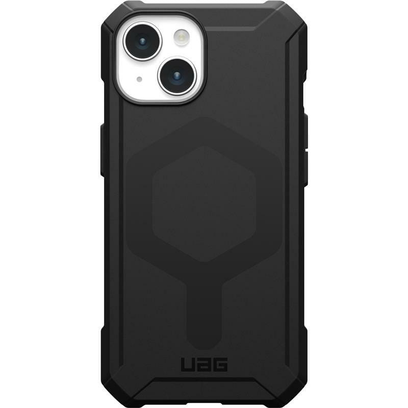 Чохол-накладка Urban Armor Gear Essential Armor Magsafe для Apple iPhone 15 Black (114288114040)