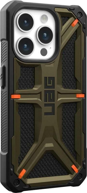 Чeхол-накладка Urban Armor Gear Monarch для Apple iPhone 15 Pro Max Kevlar Elemental Green (11429811397B)