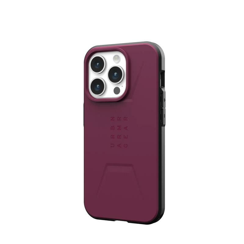 Чохол-накладка Urban Armor Gear Civilian Magsafe для Apple iPhone 15 Pro Bordeaux (114275119049)