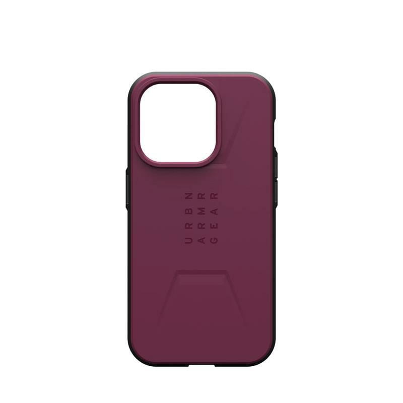 Чохол-накладка Urban Armor Gear Civilian Magsafe для Apple iPhone 15 Pro Bordeaux (114275119049)