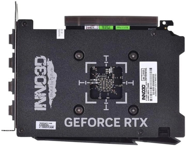 Відеокарта GF RTX 4060 8GB GDDR6 Compact Inno3D (N40601-08D6-173050N)