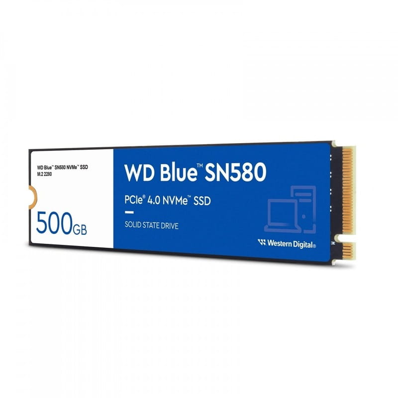 Накопитель SSD  500GB WD Blue SN580 M.2 2280 PCIe 4.0 x4 3D TLC (WDS500G3B0E)