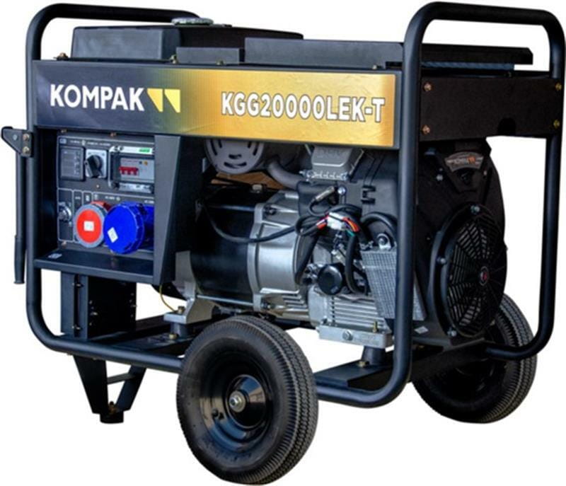 Генератор бензиновый Kompak KGG20000LEK-T 15000/16000W, 230/400V, 50Hz, AVR