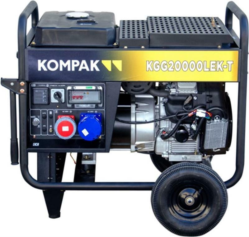 Генератор бензиновый Kompak KGG20000LEK-T 15000/16000W, 230/400V, 50Hz, AVR
