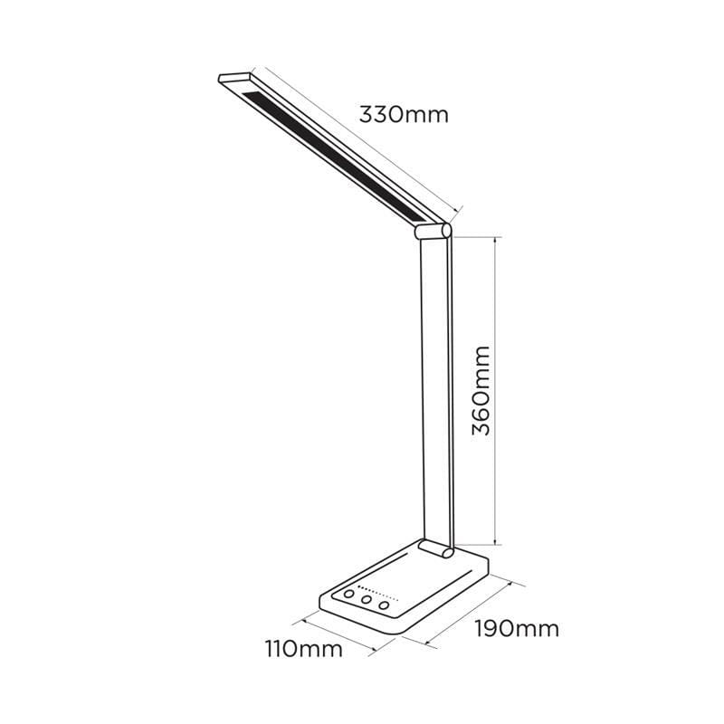 Настольная светодиодная лампа ELM Rodeo Primo 10W IP20 3000-6000K (27-0003)