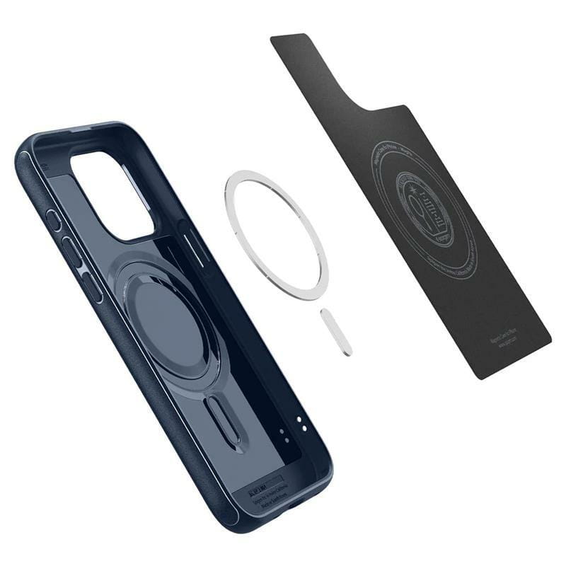 Чeхол-накладка Spigen Mag Armor MagFit для Apple iPhone 15 Pro Navy Blue (ACS06737)