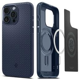 Чeхол-накладка Spigen Mag Armor MagFit для Apple iPhone 15 Pro Navy Blue (ACS06737)