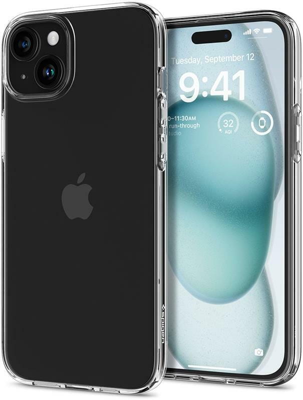 Чeхол-накладка Spigen Crystal Flex для Apple iPhone 15 Plus Crystal Clear (ACS06456)