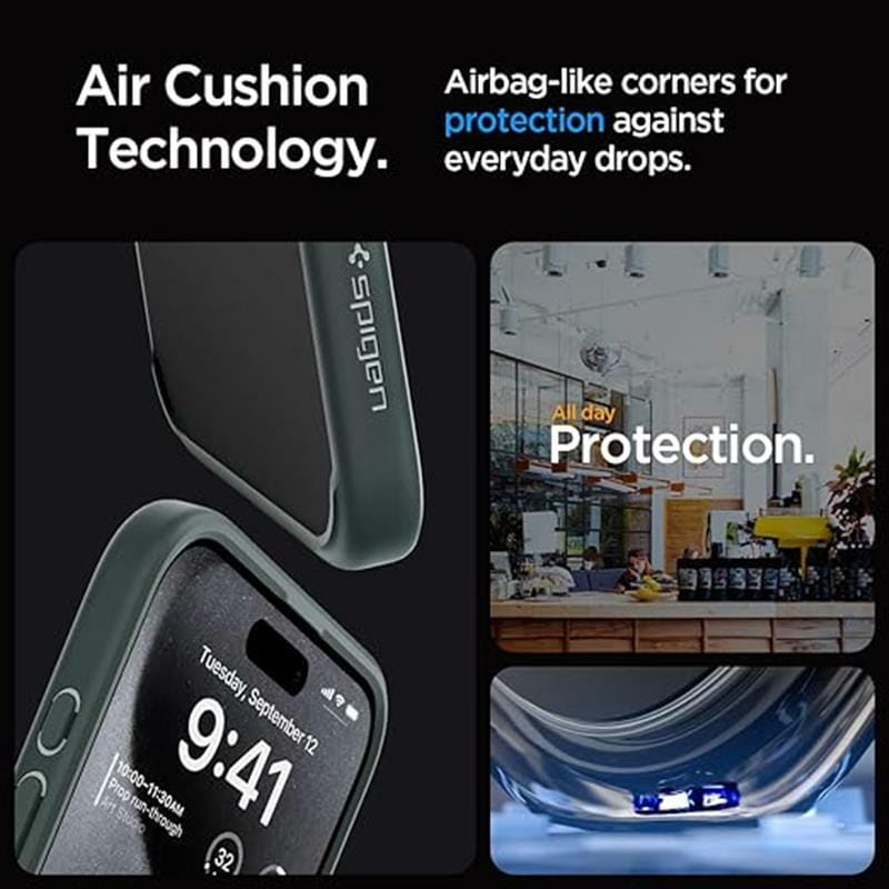 Чeхол-накладка Spigen Ultra Hybrid для Apple iPhone 15 Pro Frost Green (ACS06710)