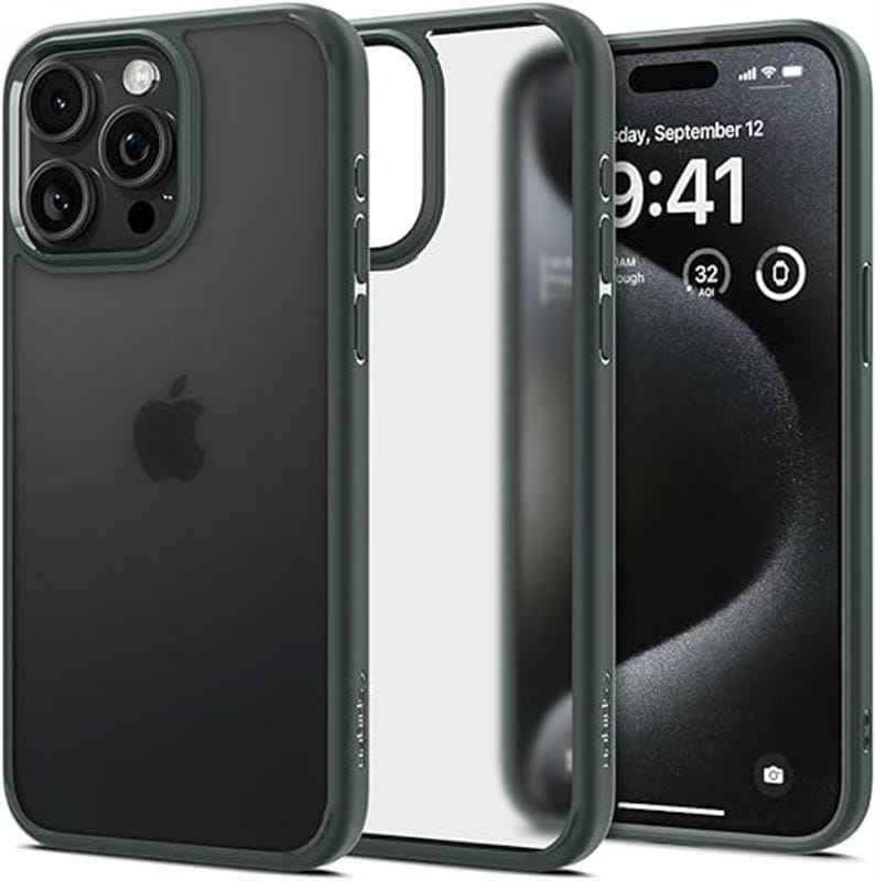 Чeхол-накладка Spigen Ultra Hybrid для Apple iPhone 15 Pro Frost Green (ACS06710)