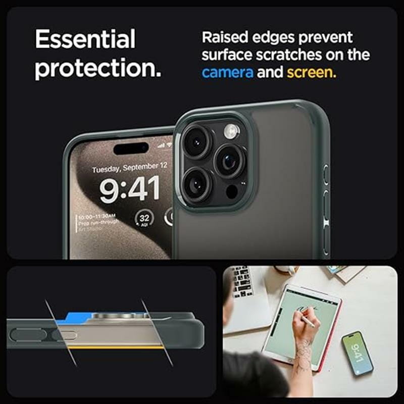 Чeхол-накладка Spigen Ultra Hybrid для Apple iPhone 15 Pro Frost Green (ACS06710)