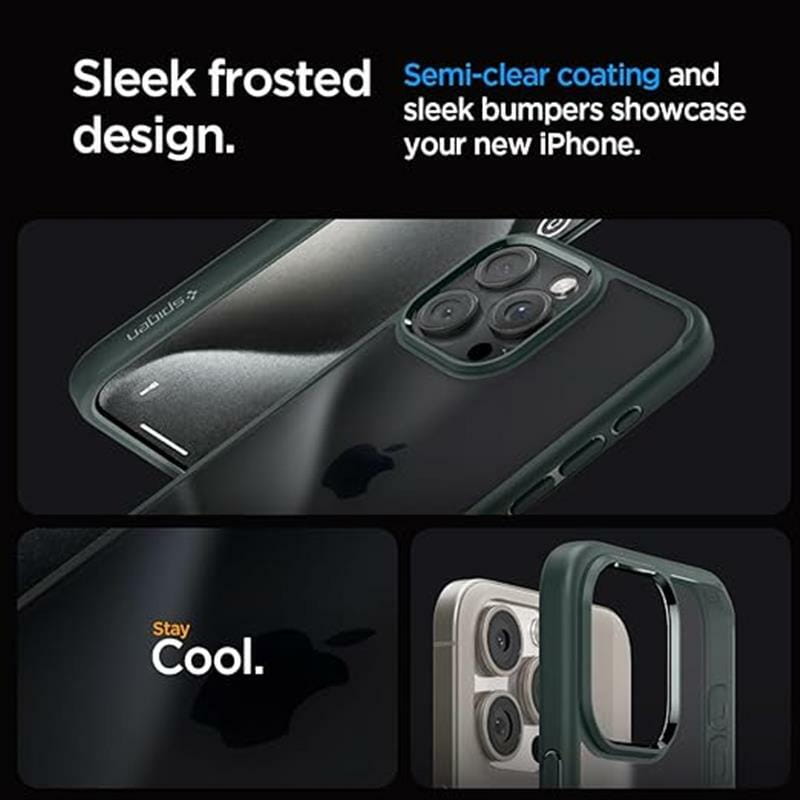 Чeхол-накладка Spigen Ultra Hybrid для Apple iPhone 15 Pro Frost Green (ACS06710)