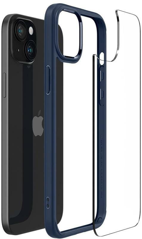 Чeхол-накладка Spigen Ultra Hybrid для Apple iPhone 15 Plus Navy Blue (ACS06659)
