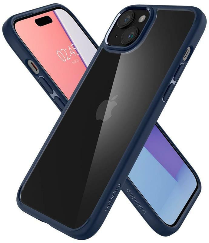Чeхол-накладка Spigen Ultra Hybrid для Apple iPhone 15 Plus Navy Blue (ACS06659)