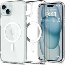 Чохол-накладка Spigen Ultra Hybrid MagFit для Apple iPhone 15 White (ACS06802)